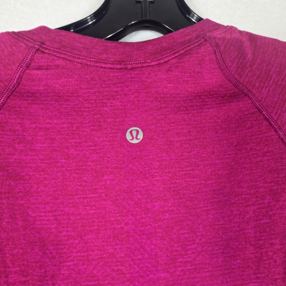 Lululemon Swiftly Long Sleeve Women 8 Magenta Pink Excellent Top (T8)