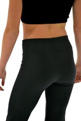 ChloeNoel P622F All Black 3″ Waist Band Light Weight Fleece Figure Skating Pants
