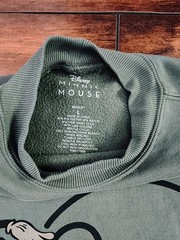 Disney Minnie Mouse Sage Green Graphic Crewneck Sweatshirt Pullover Women’s L