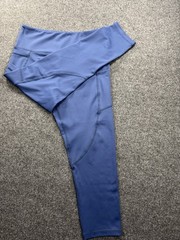 ZYIA Light N Tight Blue Leggings (Size 8-10)