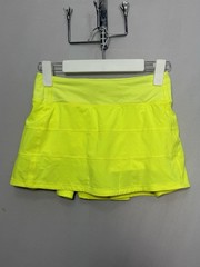 Lululemon Pace Rival Mid Rise Skirt Women’s Size 2 Highlight Yellow Tennis Skort