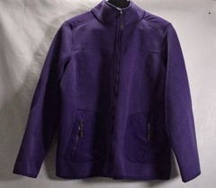 Green Tea Women’s Purple Fleece Full Zip Jacket w/ Zipped Pockets 2XL