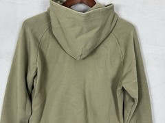 Athleta Forever Fleece Hoodie 1/2 Zip Women’s Small Green Cropped Fit Casual