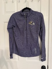 Nike Baltimore ravens Quarter zip Dri-fit Women’s Size M