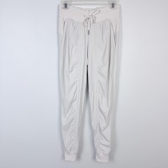 Lululemon Dance Studio Mid-Rise Full Length Jogger Pants Womens 4 Light Ivory