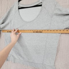 Sweaty Betty London Sweatshirt XXL Women Gray Modal Cotton Thumbhole Athleisure