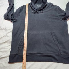 Converse One Star Sweatshirt Womens XL Gray Henley Balloon Sleeve Pullover