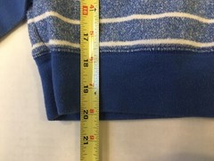 Victoria’s Secret Pink Blue & White Striped N. 80 1986 Sweatshirt Size Small