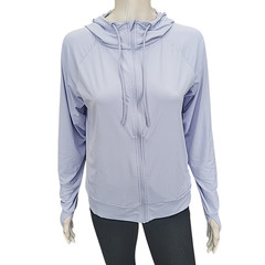 Mondetta Womens Hoodie Small Sz Periwinkle Zip Front Lightweight Jacket Pockets