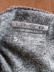 Layer 8 Women’s Gray Long Sleeve Activewear Top Thumb Holes Sz Small