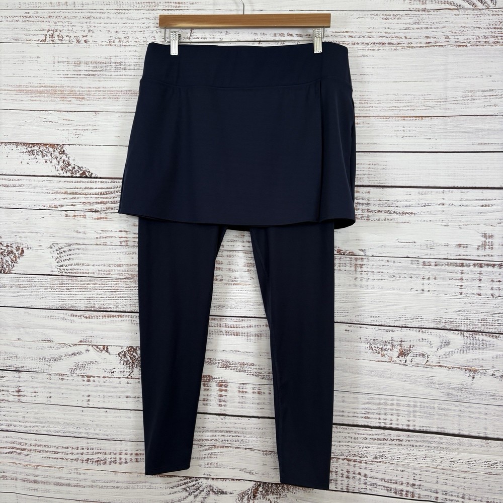 Tommy Bahama Everyday Active Leggings Navy Skort Pocket & Legggings Womens XL