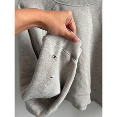 L*Space Oversized Cropped Raglan Sweatshirt Size Medium *Flaw*