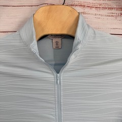 Tommy Bahama Everyday Active Jacket Womens Large Light Blue Zip Up Performance