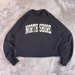 Brandy Melville John Galt North Shore Cropped Waffle Knit Sweatshirt One size