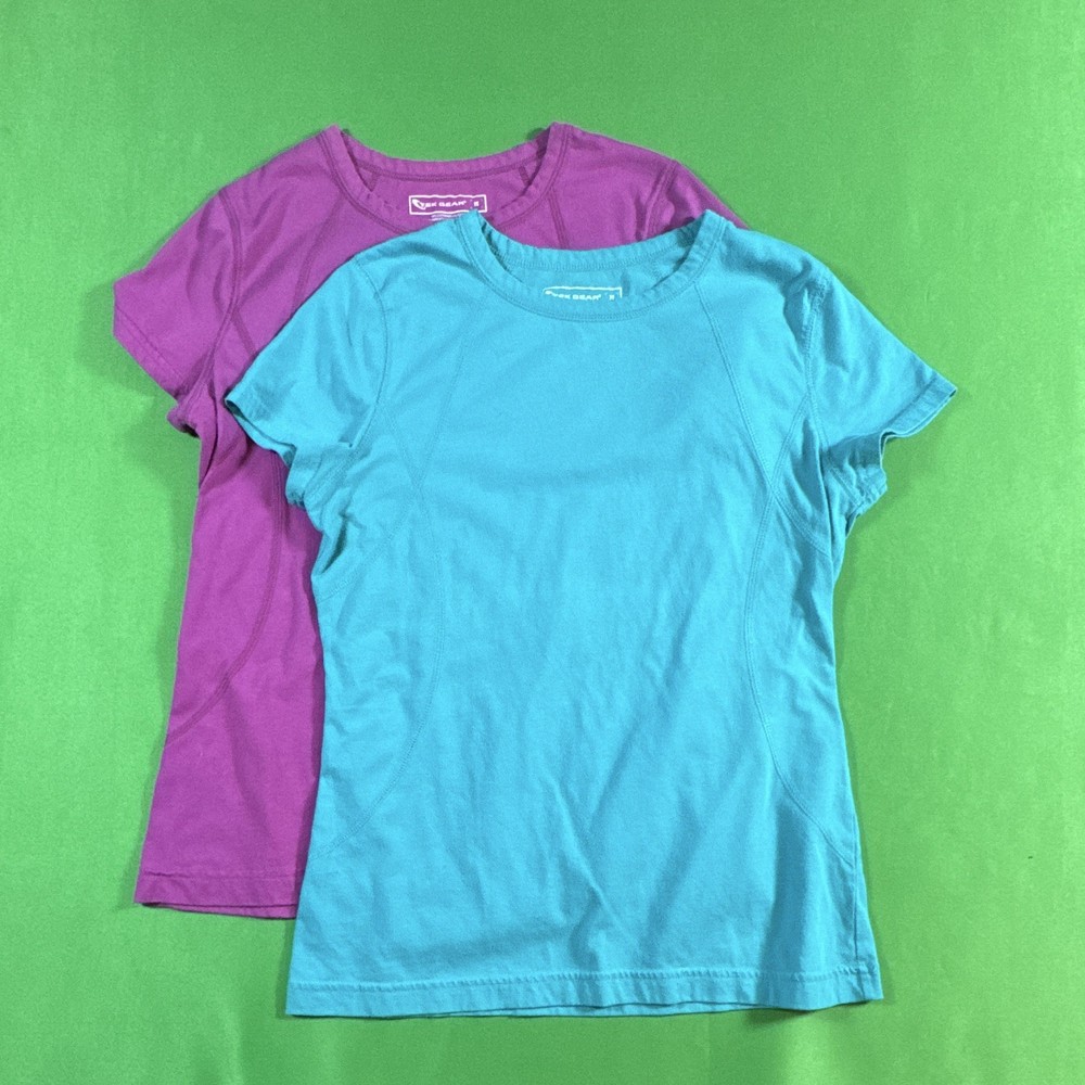 Tek Gear Women’s Short Sleeve Tee Shirt Medium Pink And Blue