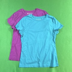 Tek Gear Women’s Short Sleeve Tee Shirt Medium Pink And Blue