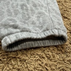 Calvin Klein Womens Performance Joggers Size Medium Grey Leopard Animal Print
