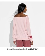 Disney Target Minnie Mouse Pink Patch Sweatshirt Women’s XS Viral NWT