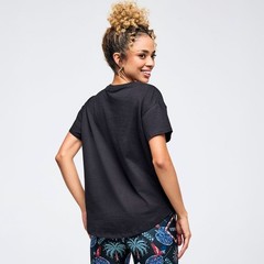 Zumba Latin Movement High Low Crew Neck Top – Bold Black ~XS S M L XL ~New!