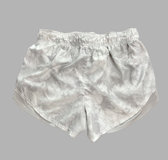 Athletic Works Women’s S 4-6 Running Shorts Gray White Tie Dye Lined Activewear