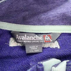 Avalanche Womens Long Sleeve Size XXL Purple 1/4 Button Pullover Light Sweater