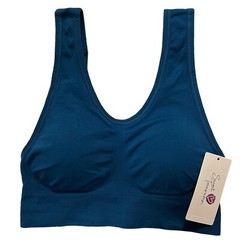 Secret Treasures Womens Seamless Bra Size Small Blue Soft Stretch Pullover