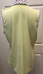 Fairway & Greene Woman’s Golf Shirt Polo Sleeveless SZ LARGE Yellow Bumblebee