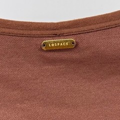 L*Space In the Zone Crop Top Women XS/S Brown Cutout Long Sleeve Activewear Yoga
