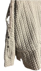 Vanderbilt University Quilted Sweatshirt Women Medium Sleeve Buttons Gray Preppy