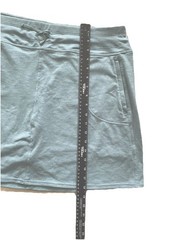 Kuhl Women’s Harmony Knit Skort Zipper Pockets Drawstring Blue Heather Size XL