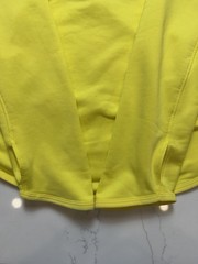 Nike Pro Dri-FIT Half Zip Pullover Hoodie Neon Yellow Women’s Large Running