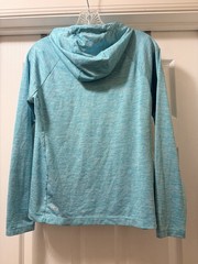 Under Armour HeatGear Pullover Hoodie Womens M Teal Space Dye Loose Fit