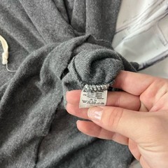 John Galt Brandy Melville Gray Knit Hoodie Women’s One Size Slouchy Pullover Y2K
