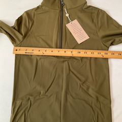 Balance Athletica Jacket Womens Size M Green Long Sleeve 1/2 Zip Stretch