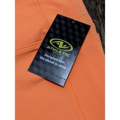 Athletic Works Womens XS 0-2 Bike Shorts Peach Candy Orange Stretch Activewear