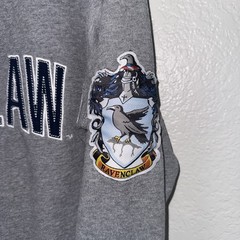 Harry Potter Ravenclaw Universal Studios Gray Patchwork Sweatshirt Casual Team