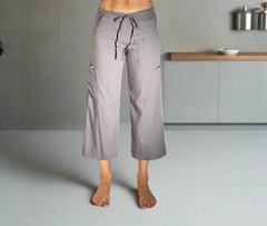 Eco-friendly Tencel climbing hiking be present serenity cargo yoga pant GRAY