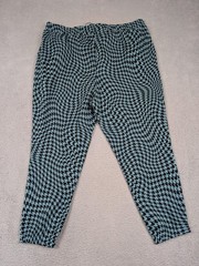 Fabletics Sweatpants Womens 3X Arctic Wave Warped Houndstooth Forever Fleece