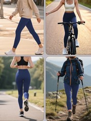 Women High Waisted Yoga Pants Leggings With Pockets Soft Stretch Fitness Pants