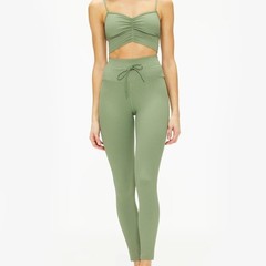 NWT $178 L*Space 2-PC SET Soren Sports Bra & Turner Leggings Sage Green Sz LARGE