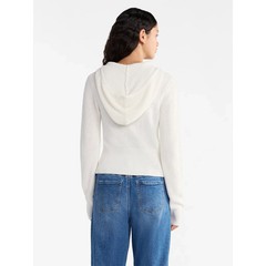No Boundaries Women’s Two Way Zip Up Hoodie Sweater, Lightweight, Size XS(0-2)