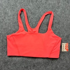Free People Movement Never Better Square Neck Bra Women’s Size Small Coral NWT