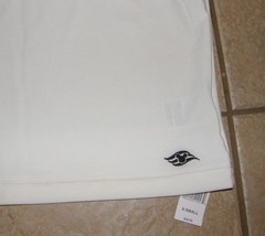 NEW NWT Ivory White Unisex Sz XS Stretchy Athletic 1/4 Zip Shirt DISNEY PARKS