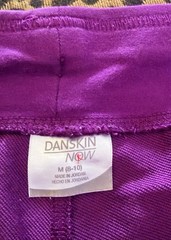 Danskin Purple Activewear Set Jacket Large Pants Medium Athleisure Lounge