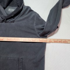 Converse One Star Sweatshirt Womens XL Gray Henley Balloon Sleeve Pullover