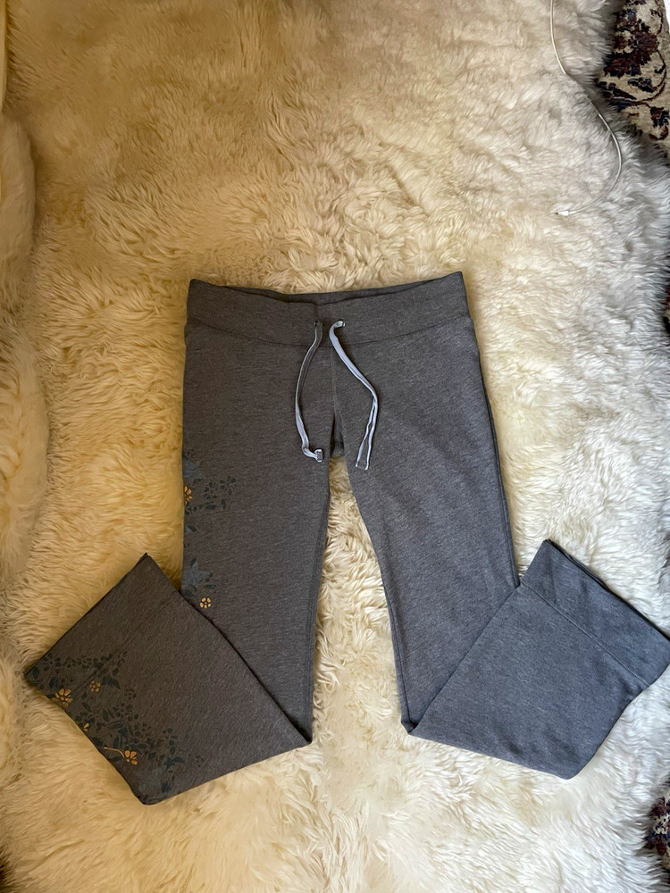 Vintage | rare Free People super low rise wide leg bootcut flare grey sweatpants