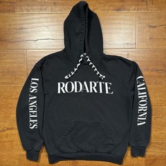 Rodarte Hoodie Sweater Womens M Black Oversized Pullover Sweatshirt Made In USA