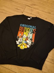 Disney Original Buddies Black Graphic Sweatshirt Mickey Mouse Friends UK 10/12 M