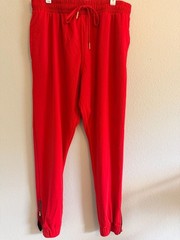 Zyia Active Everywhere Zipper Joggers in Bright Red
