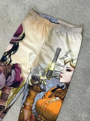 ANIME LEGGINGS MARVEL SUPER HERO VILLAN SEXY CARTOON WARRIOR SIZE XS 4 6 8